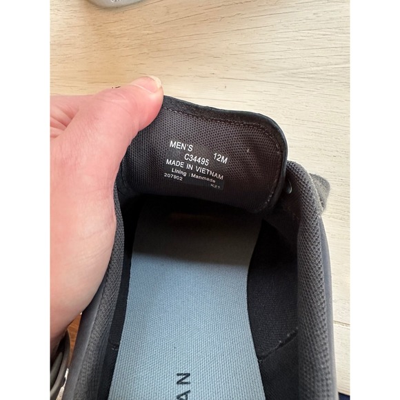 Cole Haan Grand Men's Gray Suede Perforated Leather Sneakers Size 12 Lightweight - Picture 6 of 7